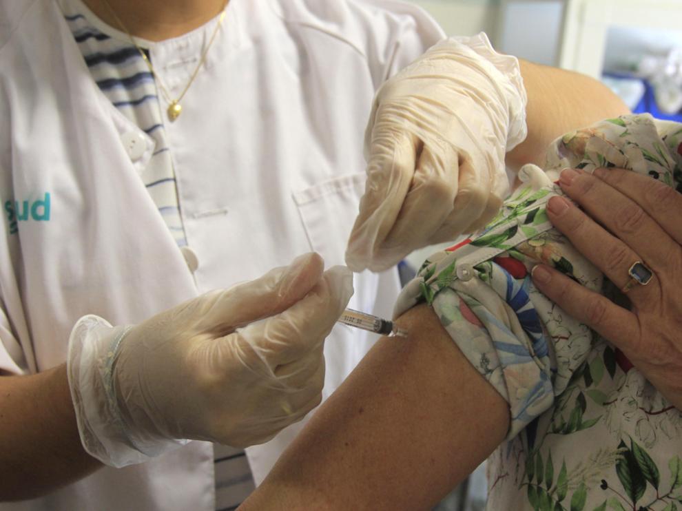 Vacuna contra la gripe en Huesca en una campaña anterior