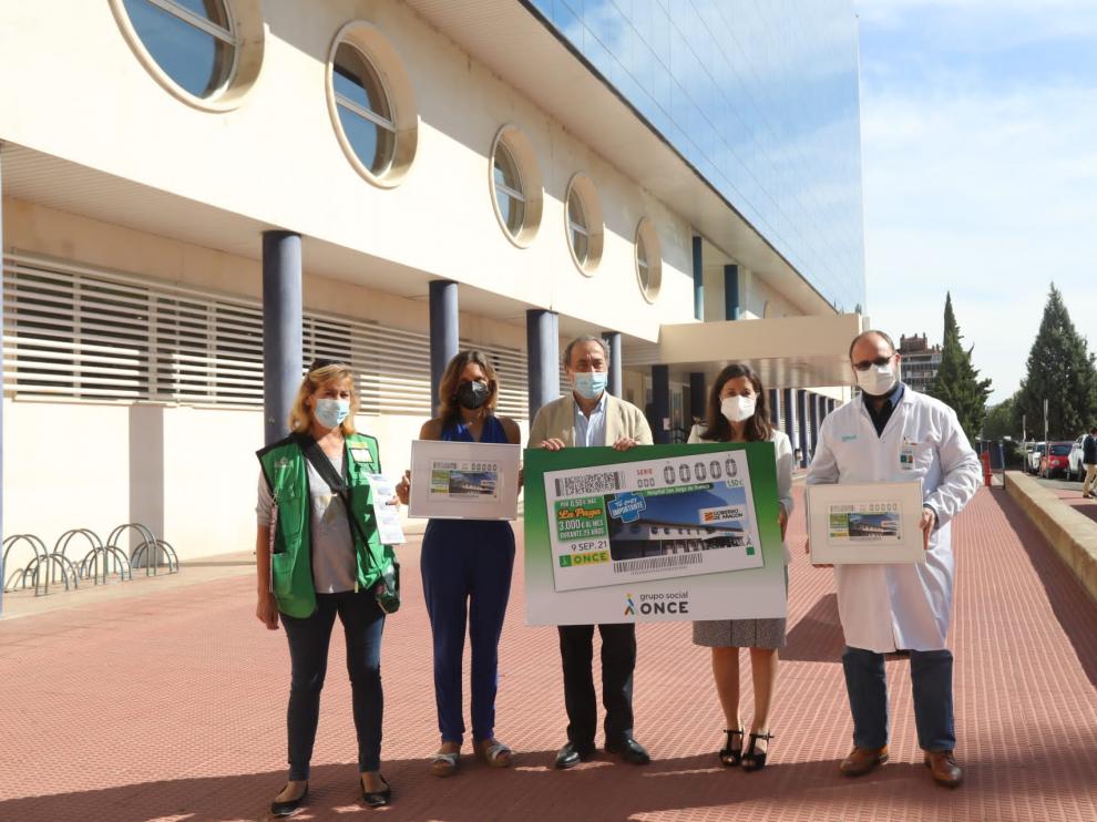 La Once ha presentado este jueves el cupón dedicado al Hospital Universitario San Jorge.