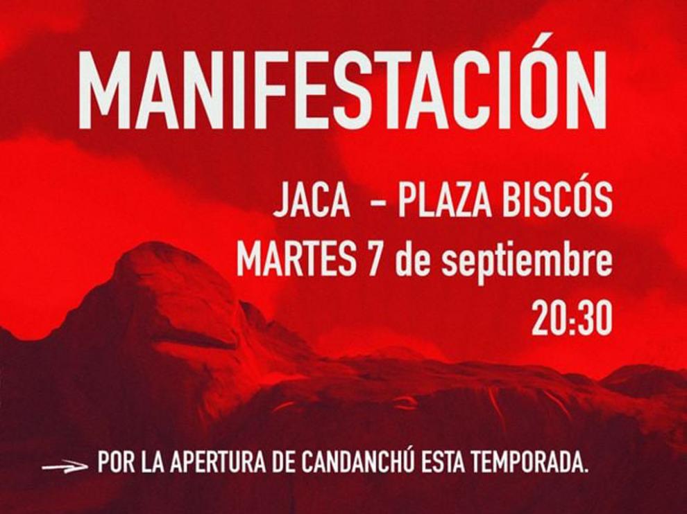 Cartel de la manifestación