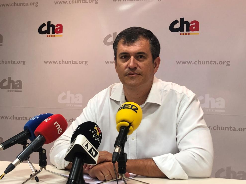 Joaquín Palacín, en la rueda de prensa este viernes.