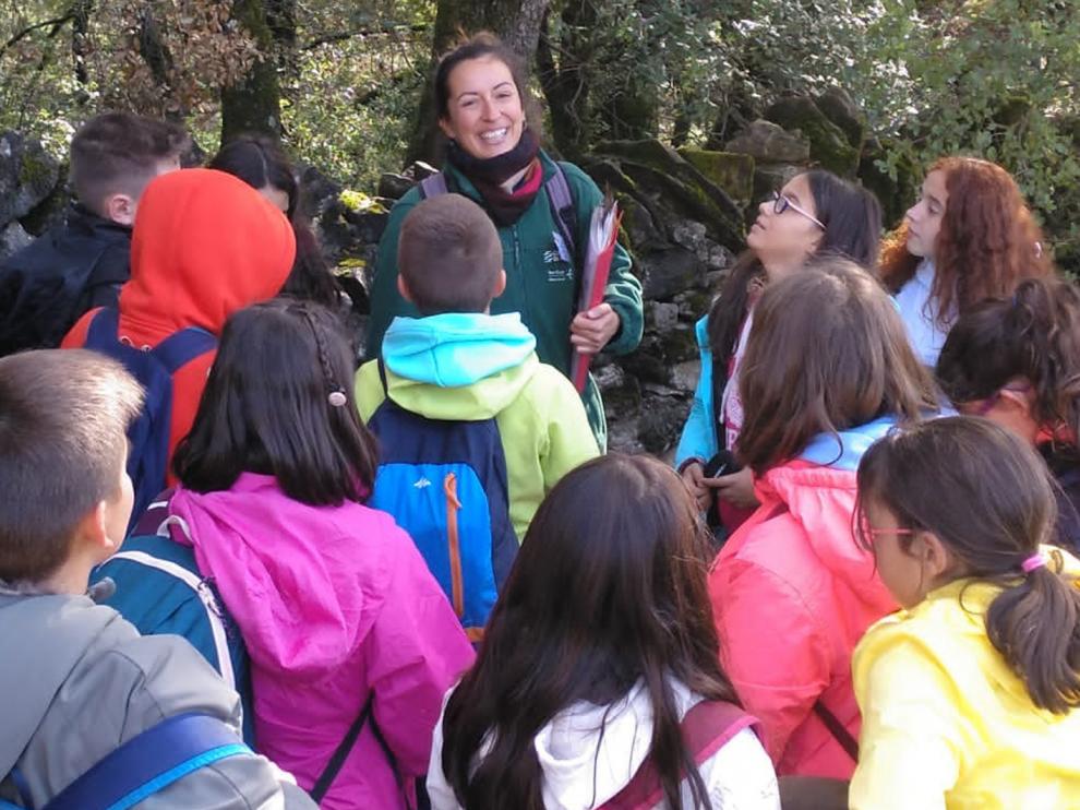 Actividad de educación ambiental en la Sierra de Guara