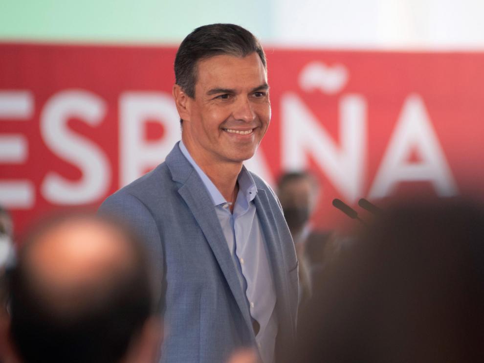 Pedro Sánchez, en un mitin con afiliados socialistas que tuvo lugar el sábado en Jaén
