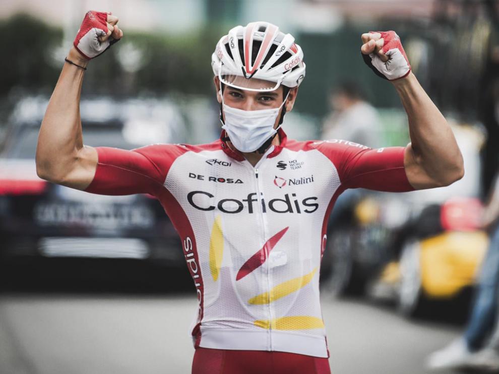 Barceló ha celebrado el acabar la Vuelta a España, algo que no pudo hacer la edición pasada.