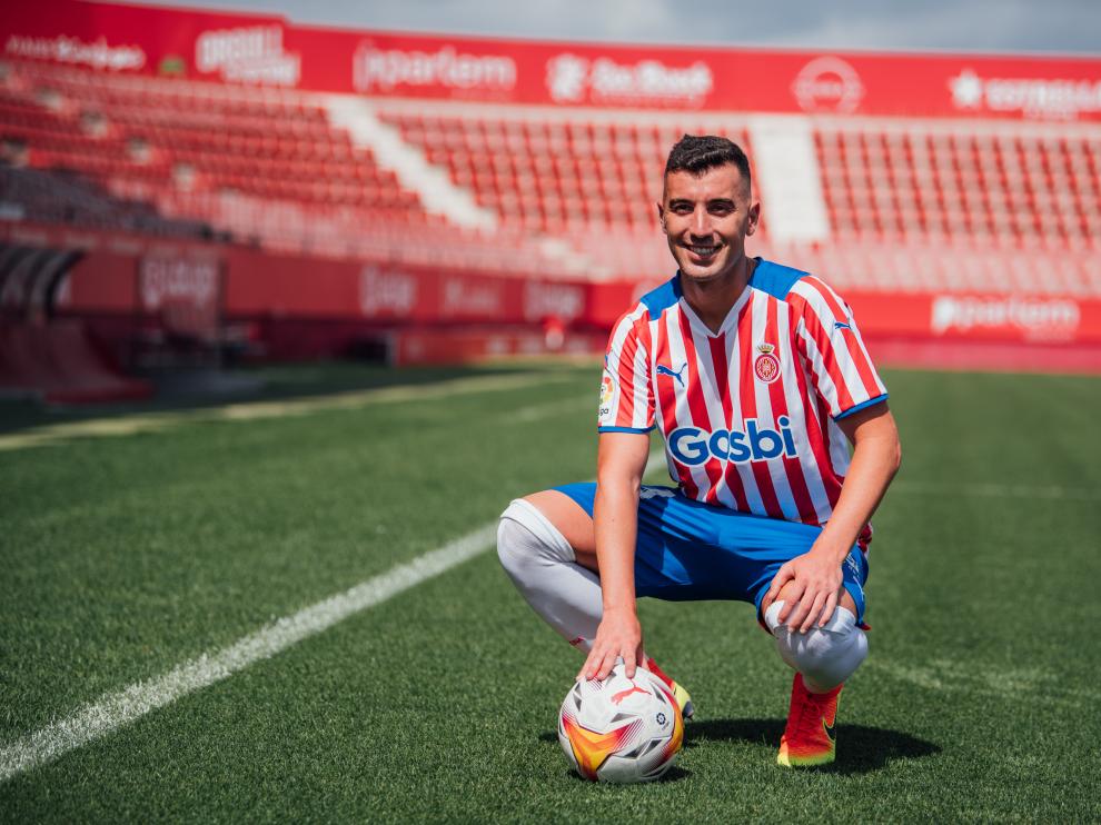Borja, en su presentación con el Girona