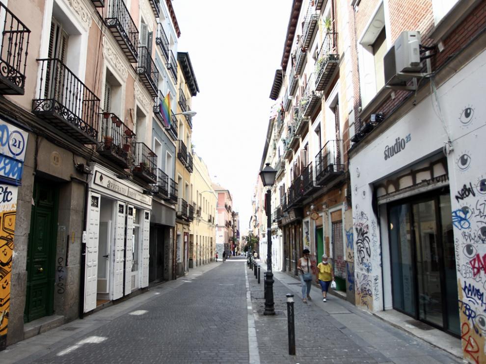 Una de las calles del barrio de Malasaña.