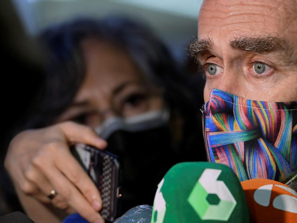Fernando Simón, atendiendo ayer a los medios de comunicación.
