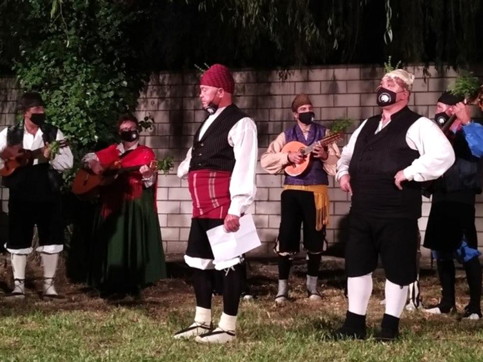 Actuación de la Ronda Baturra, protagonista este fin de semana en el municipio de Graus
