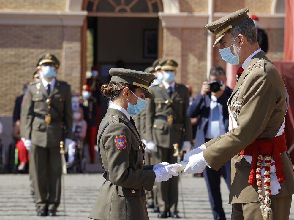 Felipe VI, el 9 de julio en la entrega de Reales Despachos en la Academia General Militar de Zaragoza.