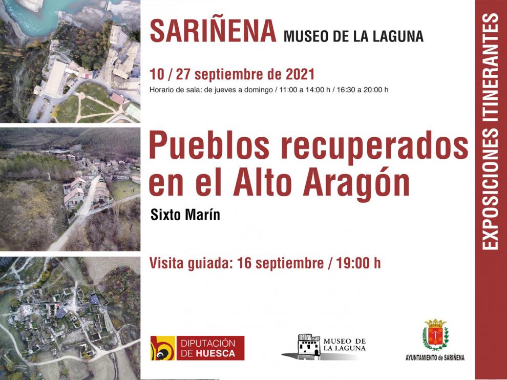 Cartel de una de las exposiciones itinerantes, que se muestra en Sariñena