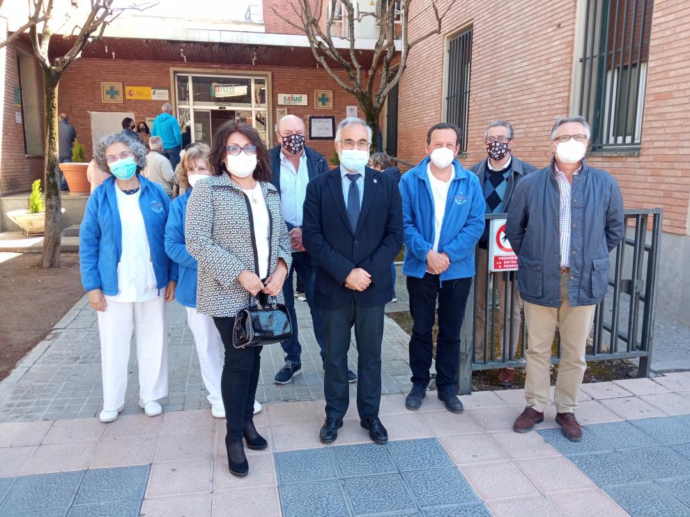 El Justicia de Aragón en el Centro Salud.