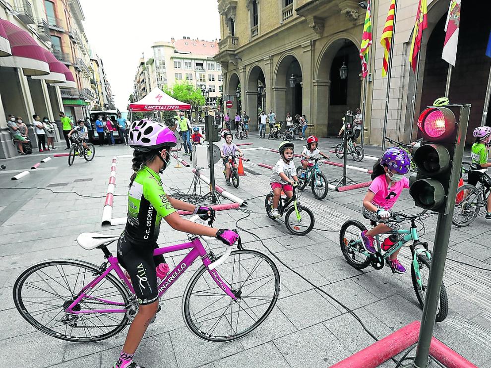 Los más pequeños disfrutaron con el circuito.