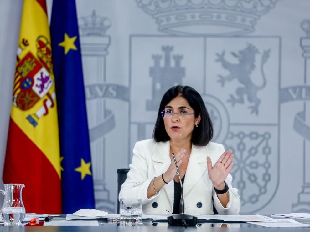 La ministra de Sanidad, Carolina Darias.