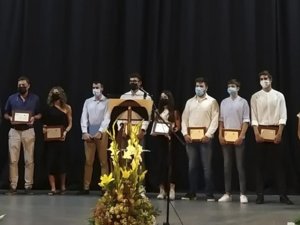 Foto de los premiados en la gala celebrada el miércoles.