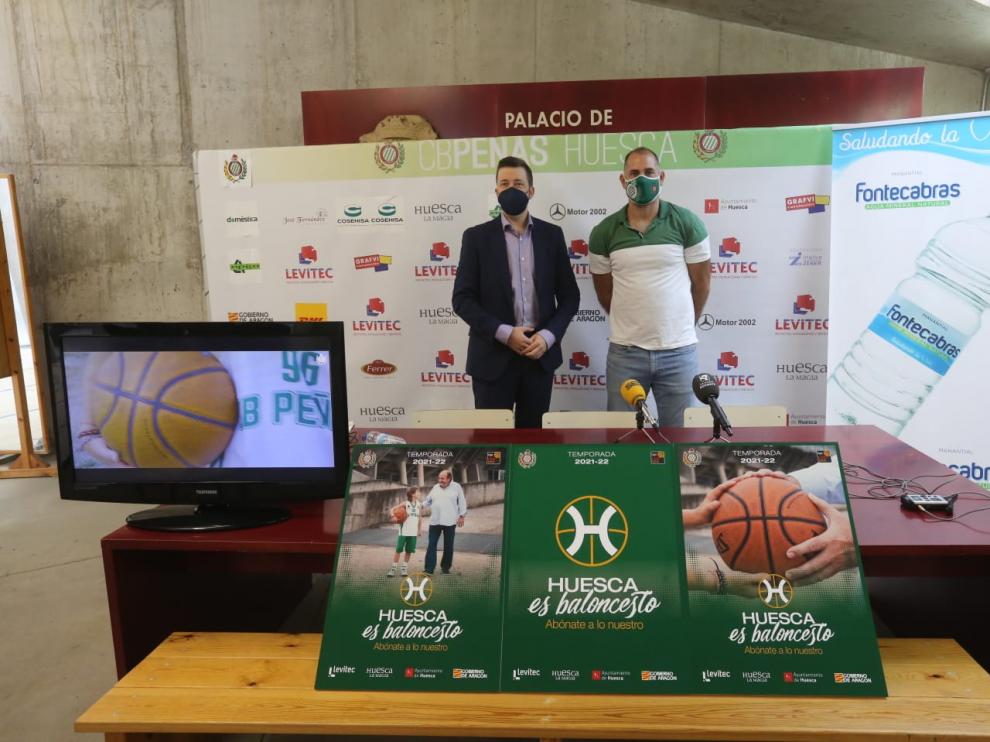 Antonio Orús y Jorge Lachén, durante la presentación de la cmapaña de socios.