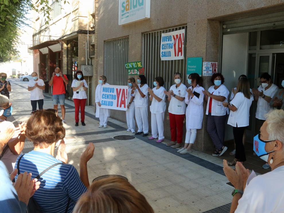 Concentración este viernes en la puerta del viejo centro de salud del paseo Ramón y Cajal.