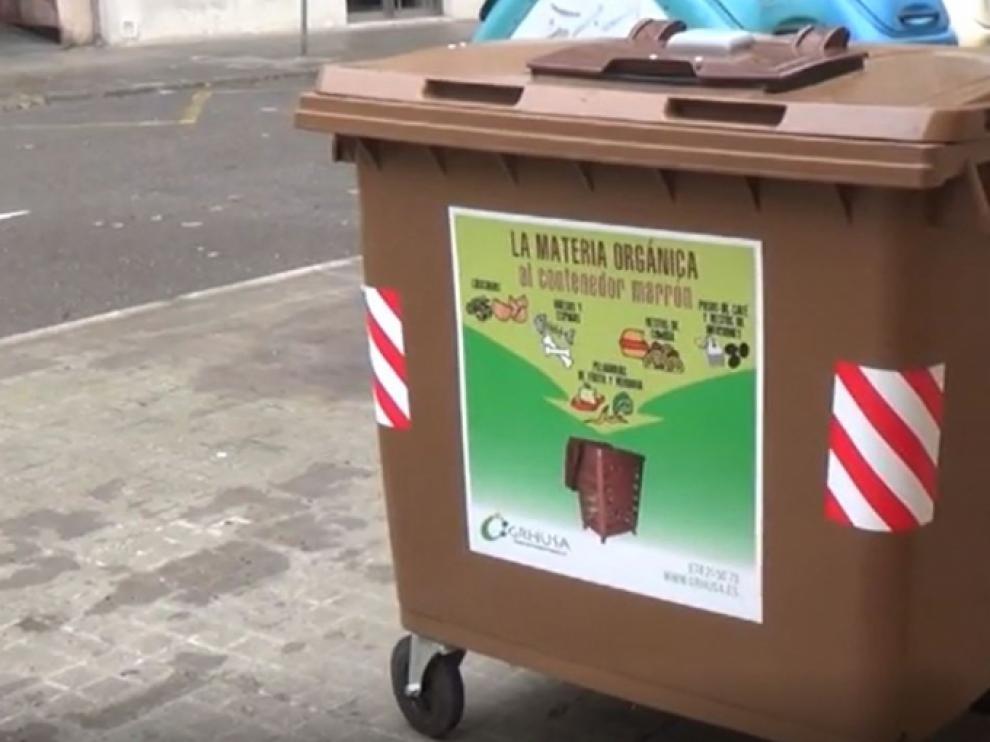 Los contenedores marrones llegan a nuevos barrios de Huesca.