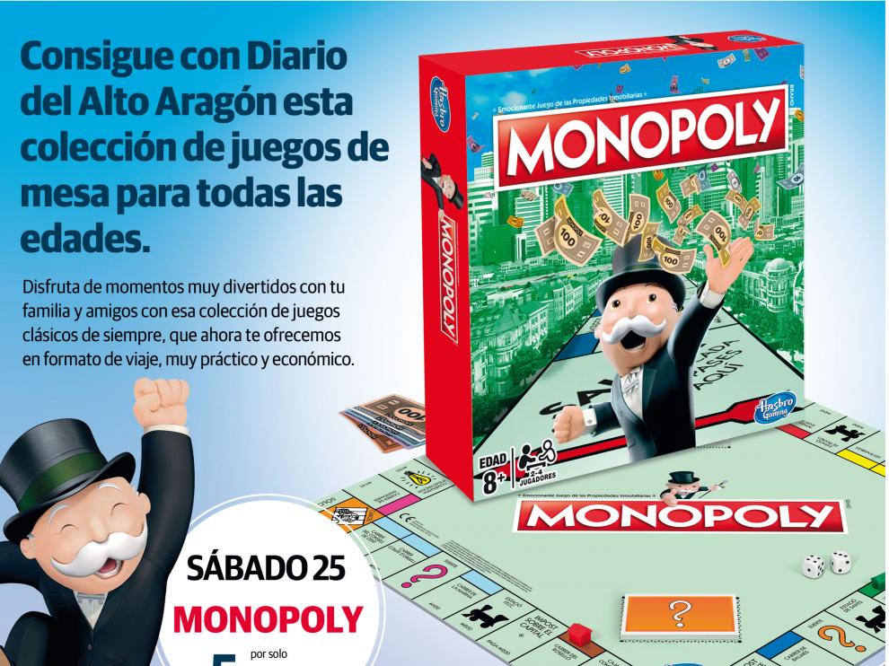 El juego del Monopoly será la primera entrega de la colección.
