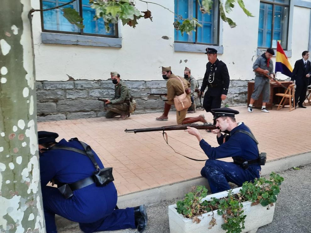 Escena de una de la recreaciones llevadas a cabo el pasado sábado.