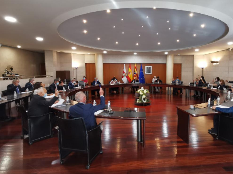 Imagen del pleno extraordinario de este lunes en la DPH