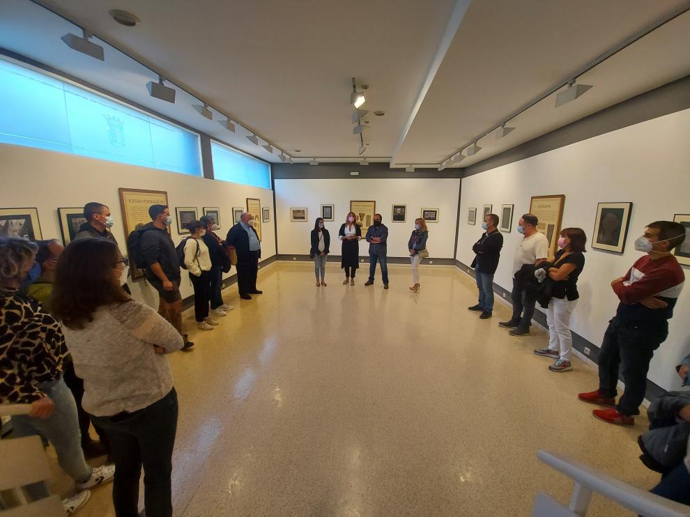Inauguración de la exposición Cuando las piedras hablan. Simbología pirenaica, en la Sala de Arte.