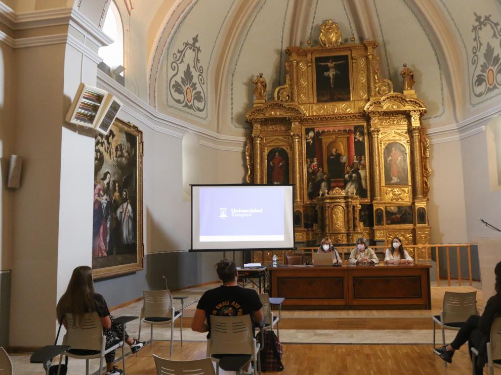 Acto de bienvenida realizado por la Universidad a los estudiantes Erasmus del presente curso.