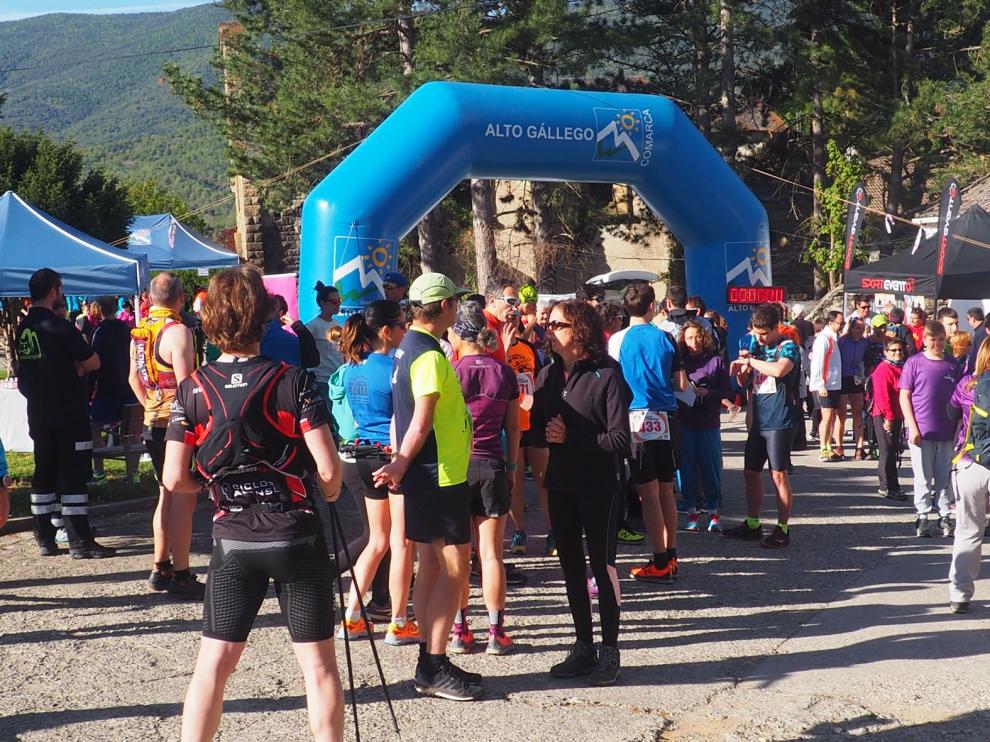 Ambiente que se genera el día de la celebración de la trail Traschinepro