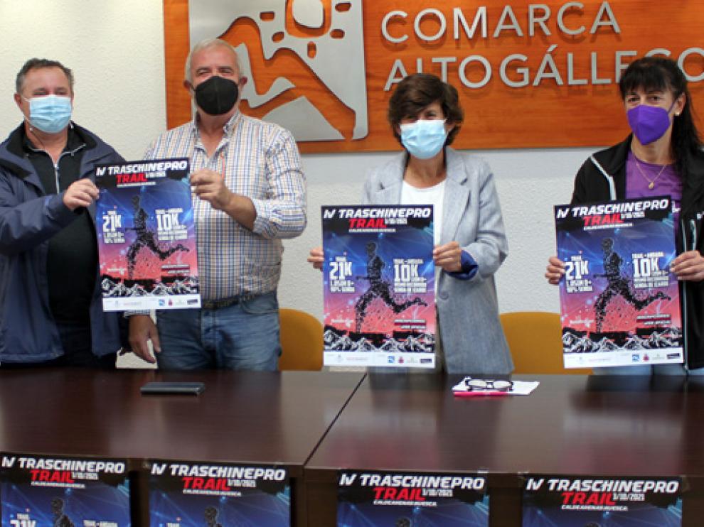 La Traschinepro fue presentada ayer en la sede de la Comarca Alto Gállego.