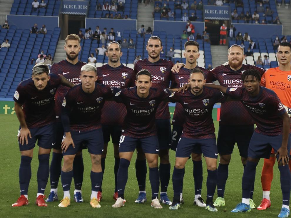 Once inicial del Huesca ante la Sociedad B.