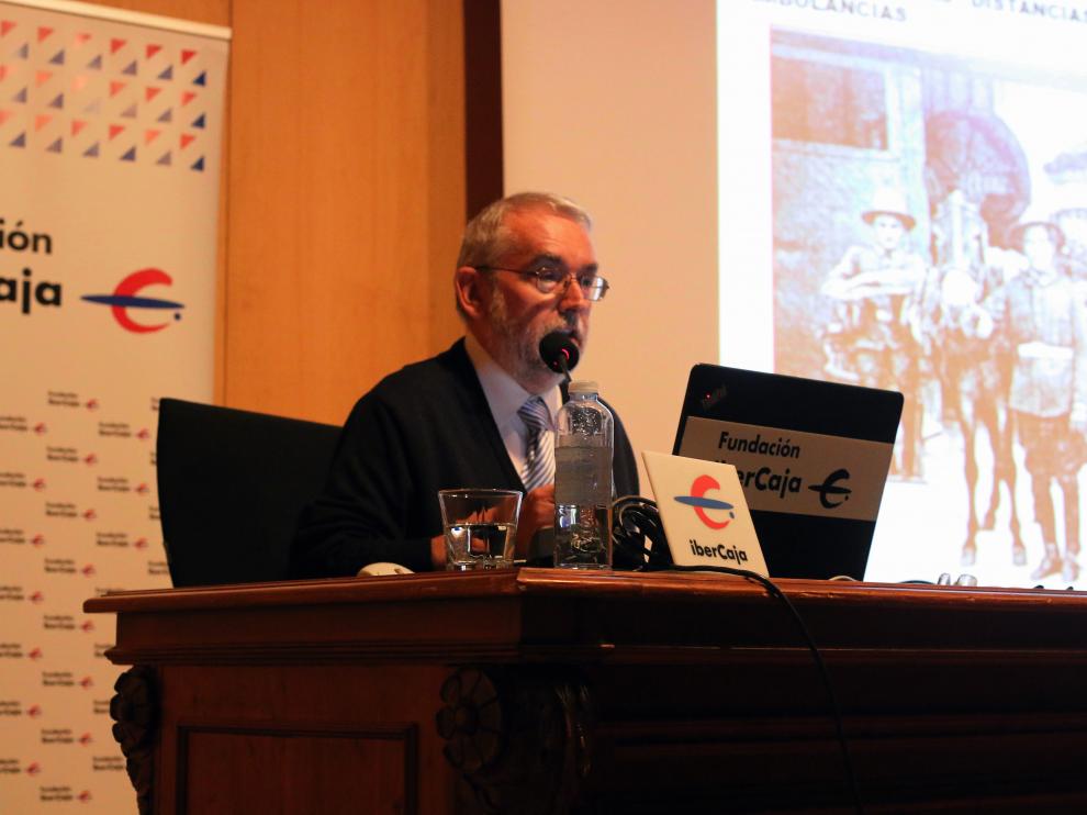 Luis Alfonso Arcarazo durante la conferencia
