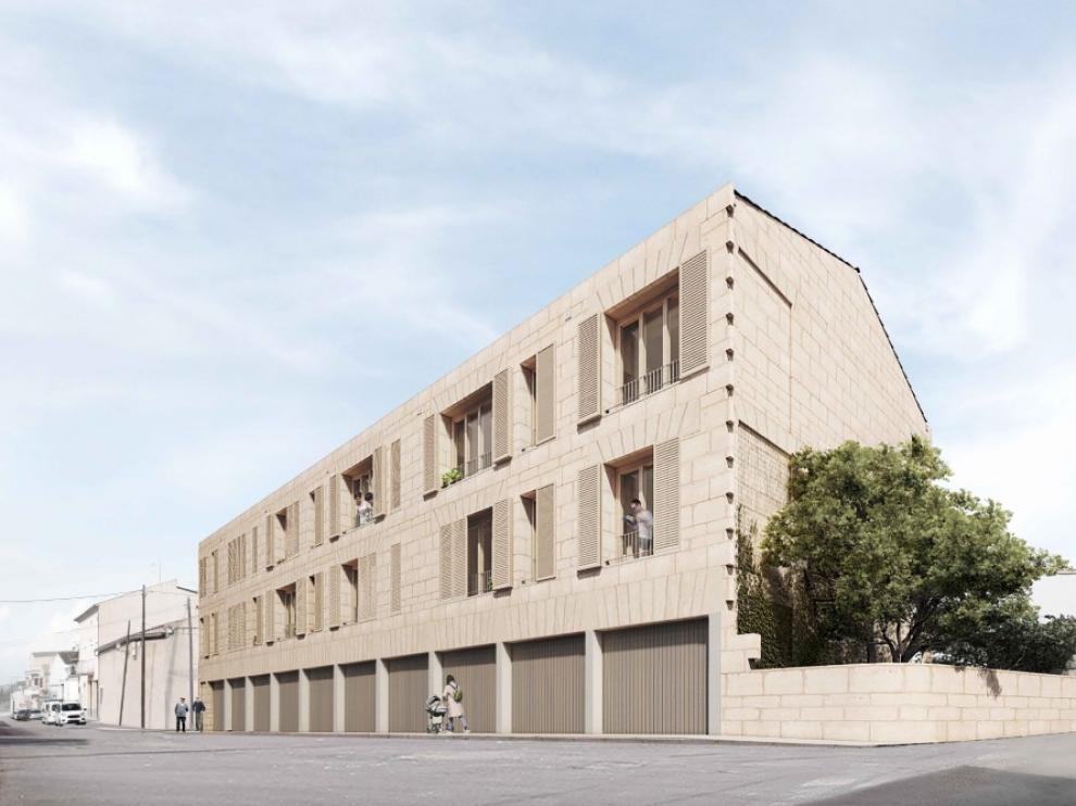 Proyecto del arquitecto oscense Javier Gavín enfocado a viviendas y aparcamientos sostenibles.