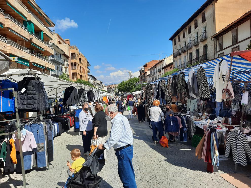 Ambiente registrado este miércoles en la Feria de San Miguel de Graus.