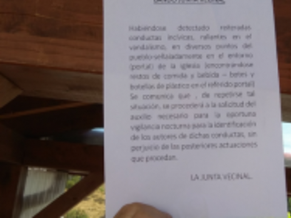 bando de la Junta Vecinal de Alamagarinos.
