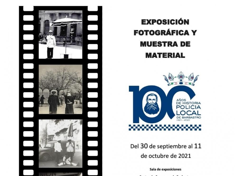 El Ayuntamiento de Barbastro celebra esos cien años de su Policía Local con una exposición.