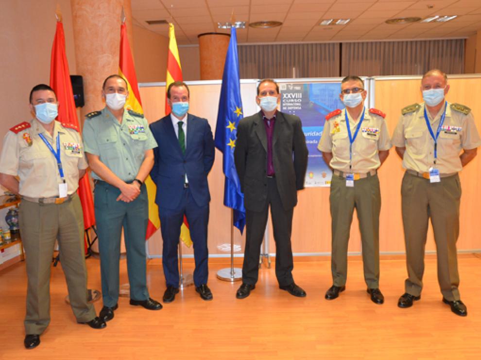 Ponentes en la jornada de este jueves del Curso Internacional de Defensa que se está celebrando en Jaca.