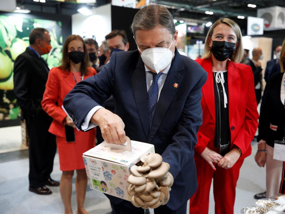 El ministro Luis Planas ayer durante la inauguración de la Feria en Madrid.