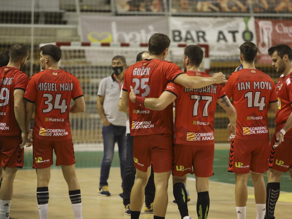 El Bada, este miércoles en el Palacio de los Deportes de Huesca.