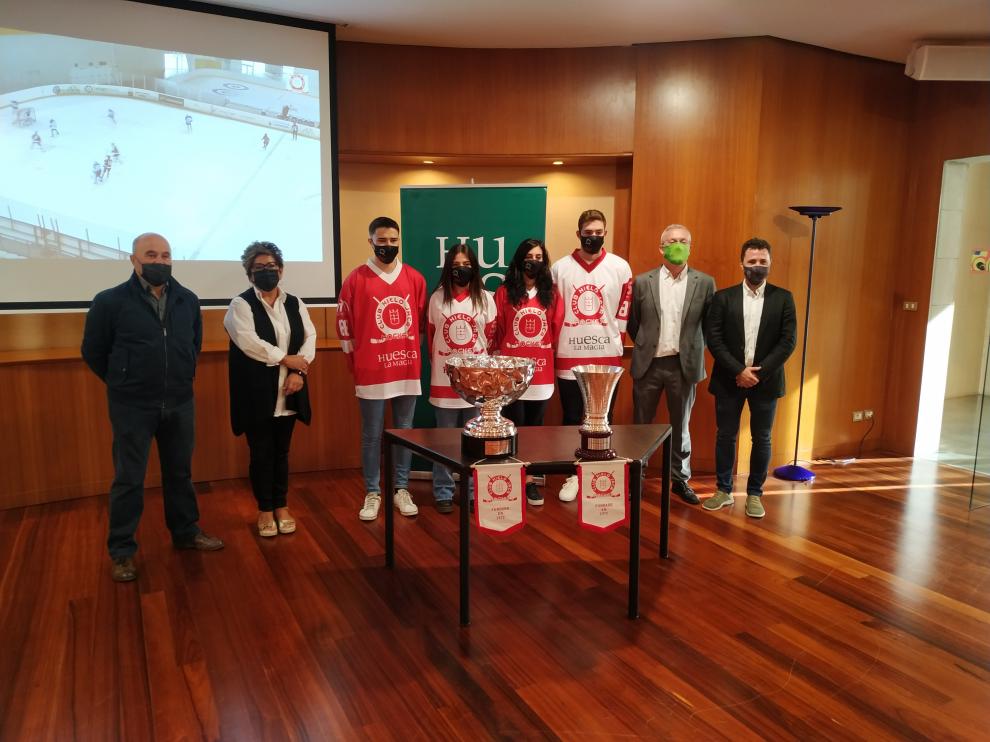 Presentación del patrocinio en la Diputación de Huesca.