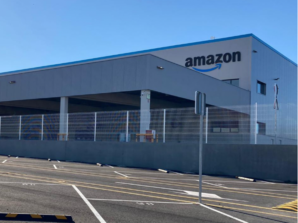 Estación logística de Amazon en Zaragoza.