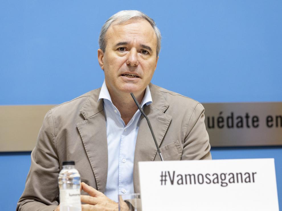 Jorge Azcón, alcalde de Zaragoza.