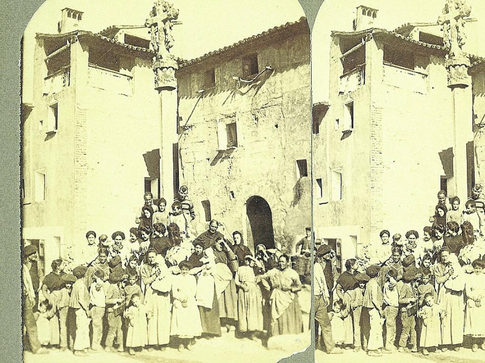 Imagen de los habitantes de San Esteban de Litera.