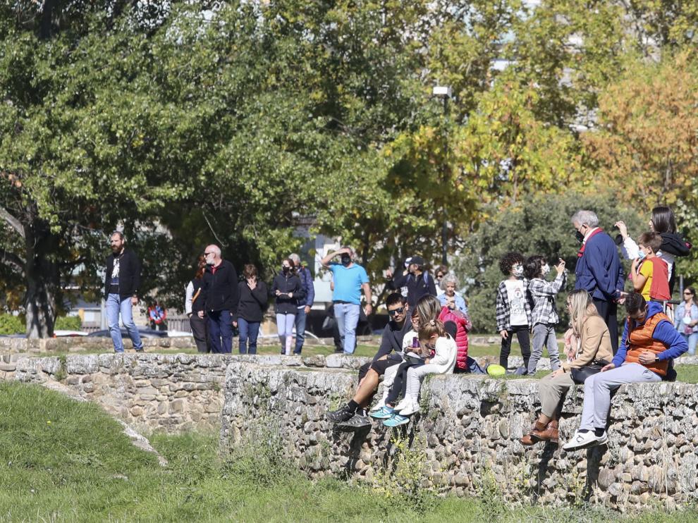 Turistas en Jaca.