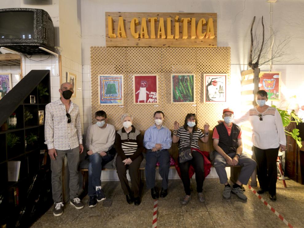 Los artistas participantes, en La Catalítica.