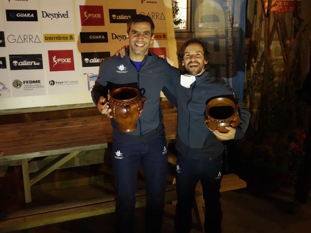 La cordada andaluza, ganadora de la general en Riglos