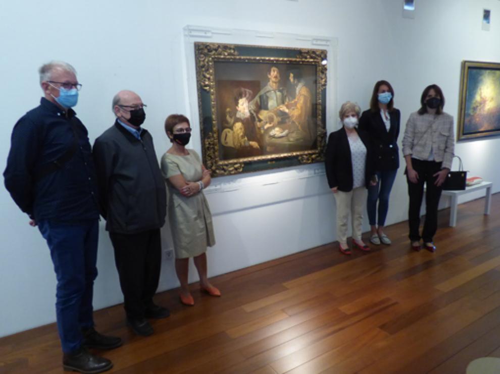 Ardanuy, Noguero, De Pablo, Morte, Galindo y Puértolas posan junto al Velázquez