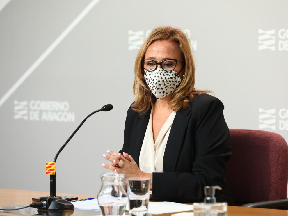 Mayte Pérez ha comparecido tras el Consejo de Aragón.