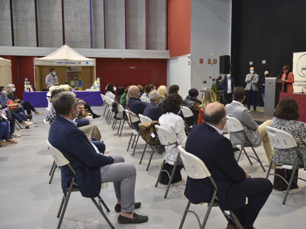 Sandra Araguás en la inauguración de la Feria del Libro
