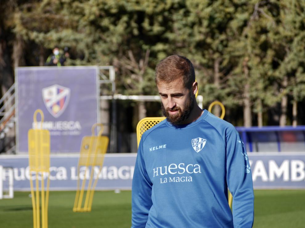 Jorge Pulido fue baja ante el Girona por molestias físicas.