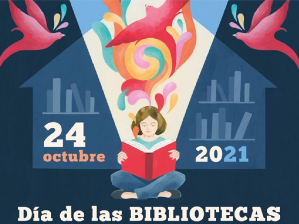 Cartel del Día de las Bibliotecas