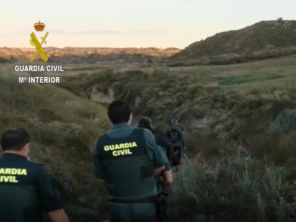 Imagen de la operación de la Guardia Civil