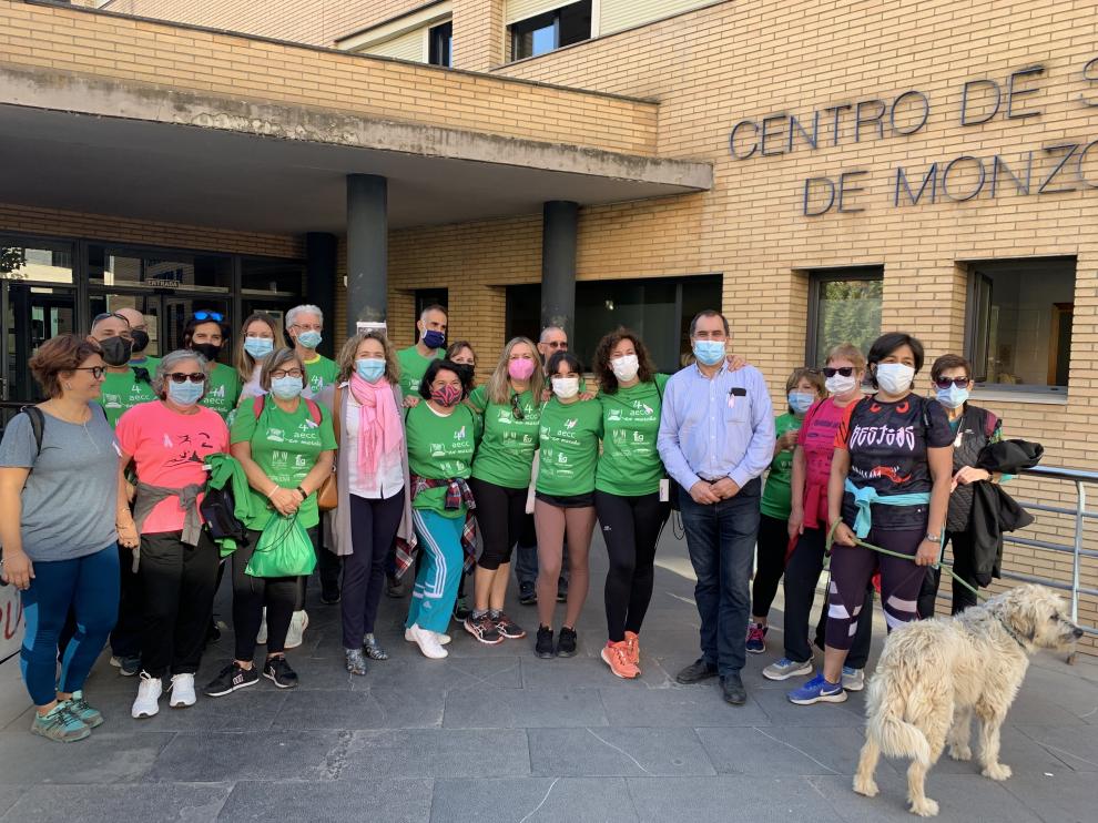 Participantes en el recorrido que ha tenido lugar este martes.